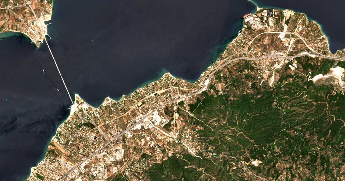 Satellitenkarte von Ágios Vasíleios