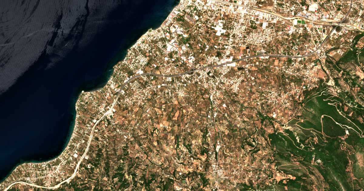 Satellitenkarte von Chantziliákon