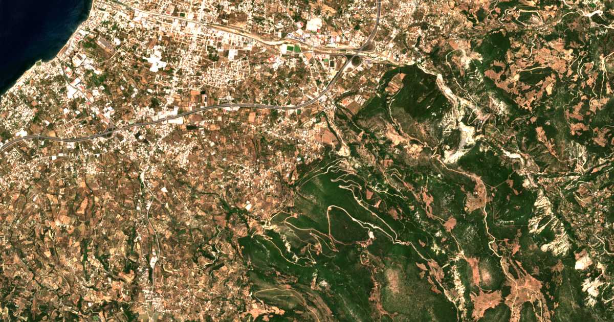 Satellitenkarte von Kefalóvryson