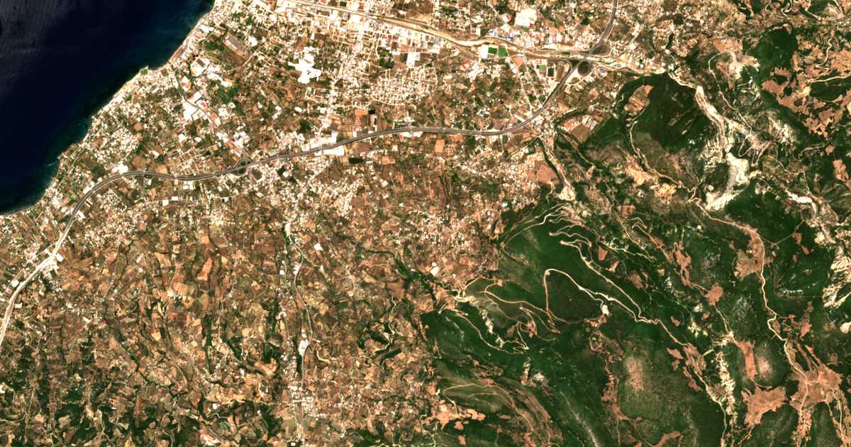Satellitenkarte von Kríni