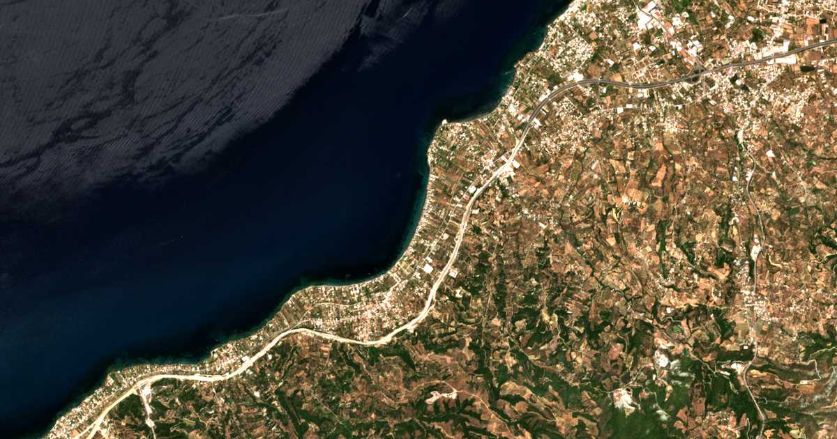 Satellitenkarte von Monodéndrion