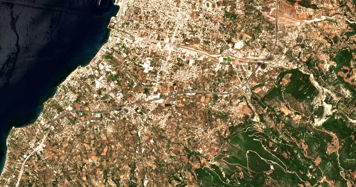 Satellitenkarte von Bákari