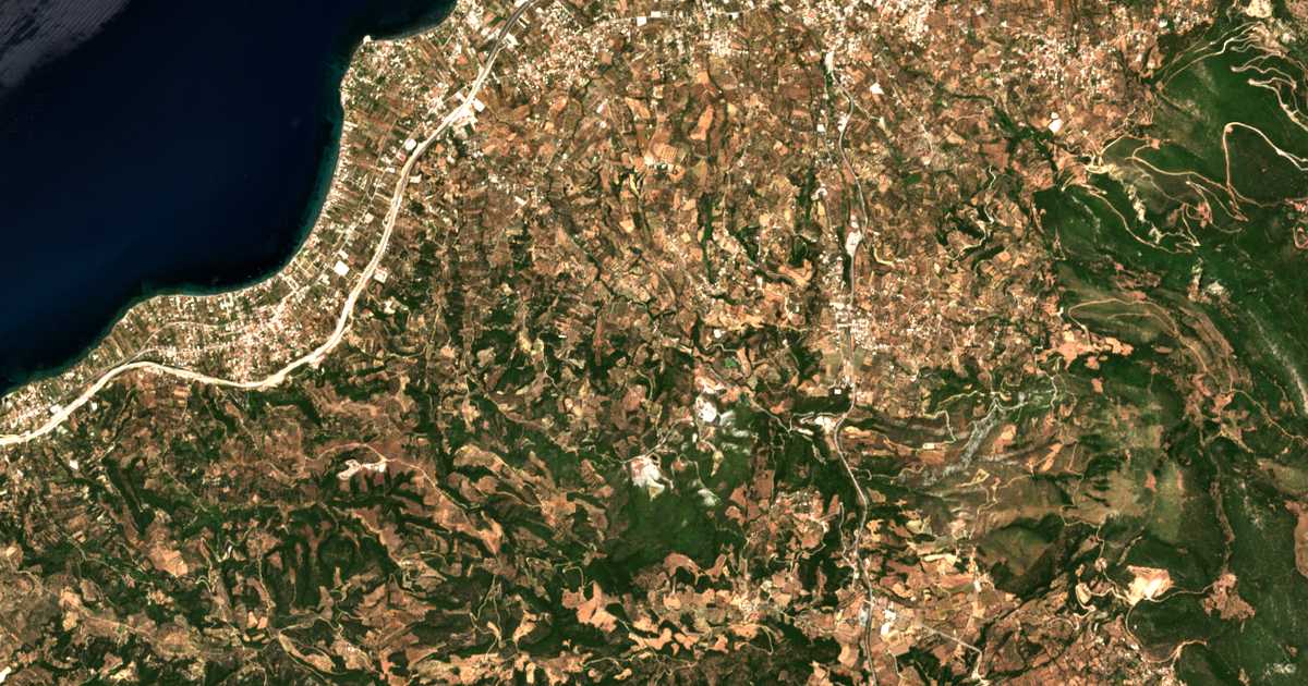 Satellitenkarte von Pavlókastron