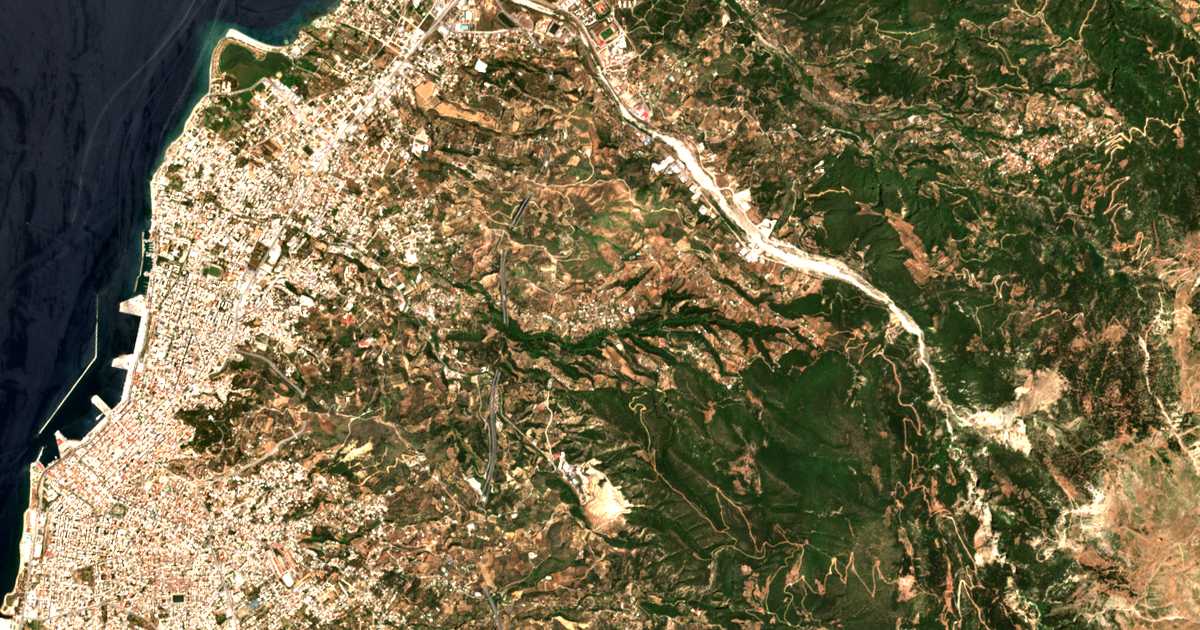 Satellitenkarte von Skióessa