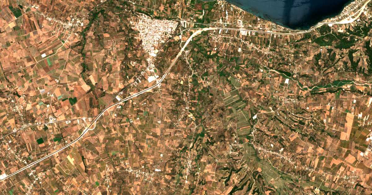 Satellitenkarte von Agiovlasítika