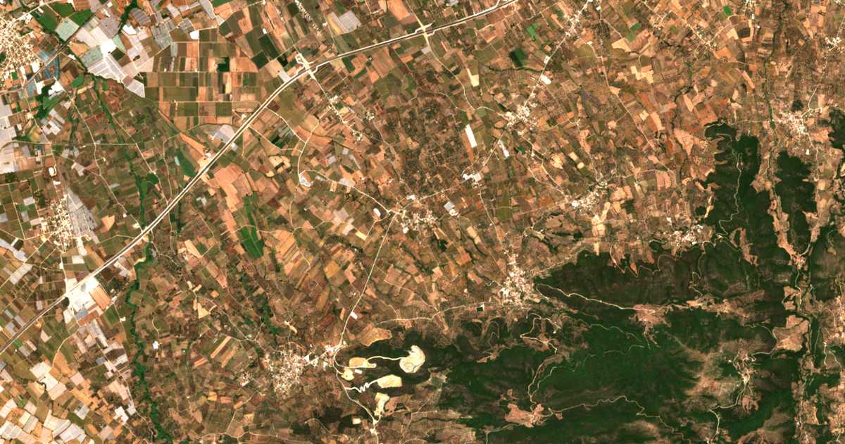 Satellitenkarte von Frágka