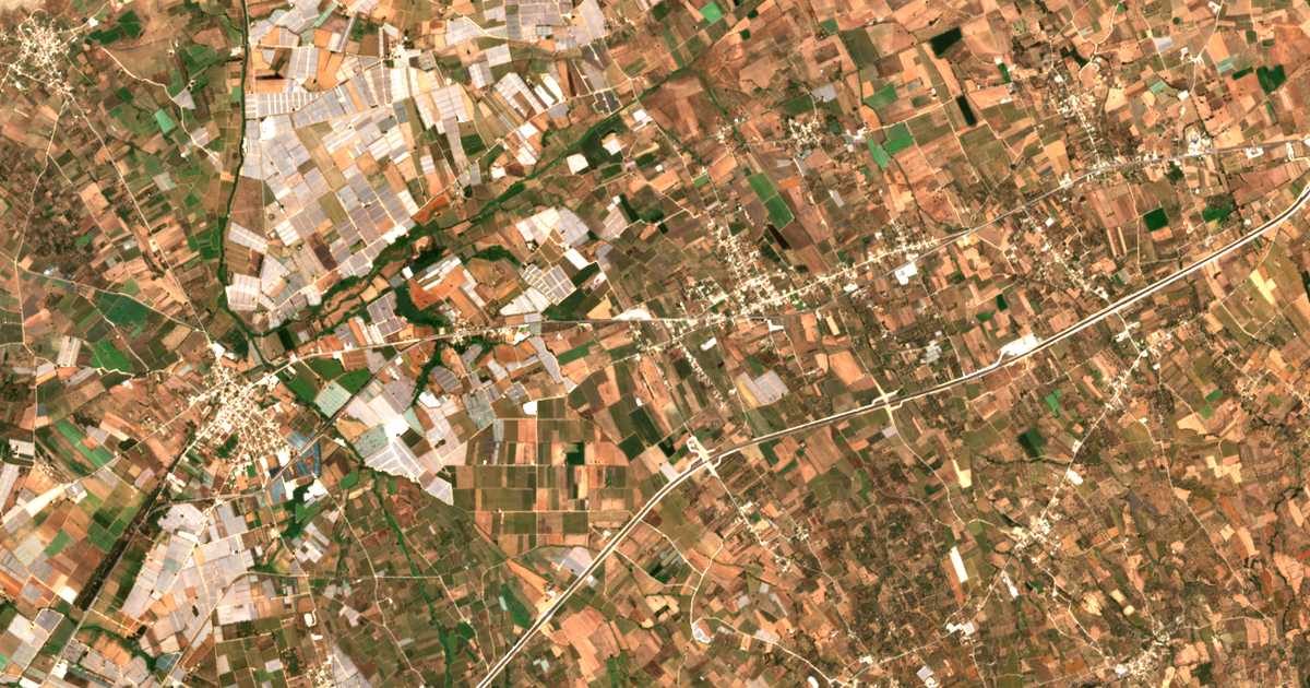 Satellitenkarte von Gerousaíika