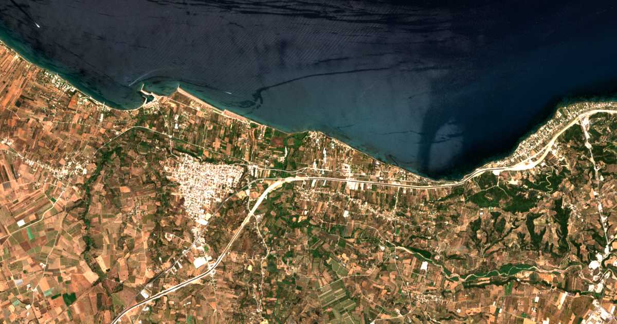 Satellitenkarte von Gialós