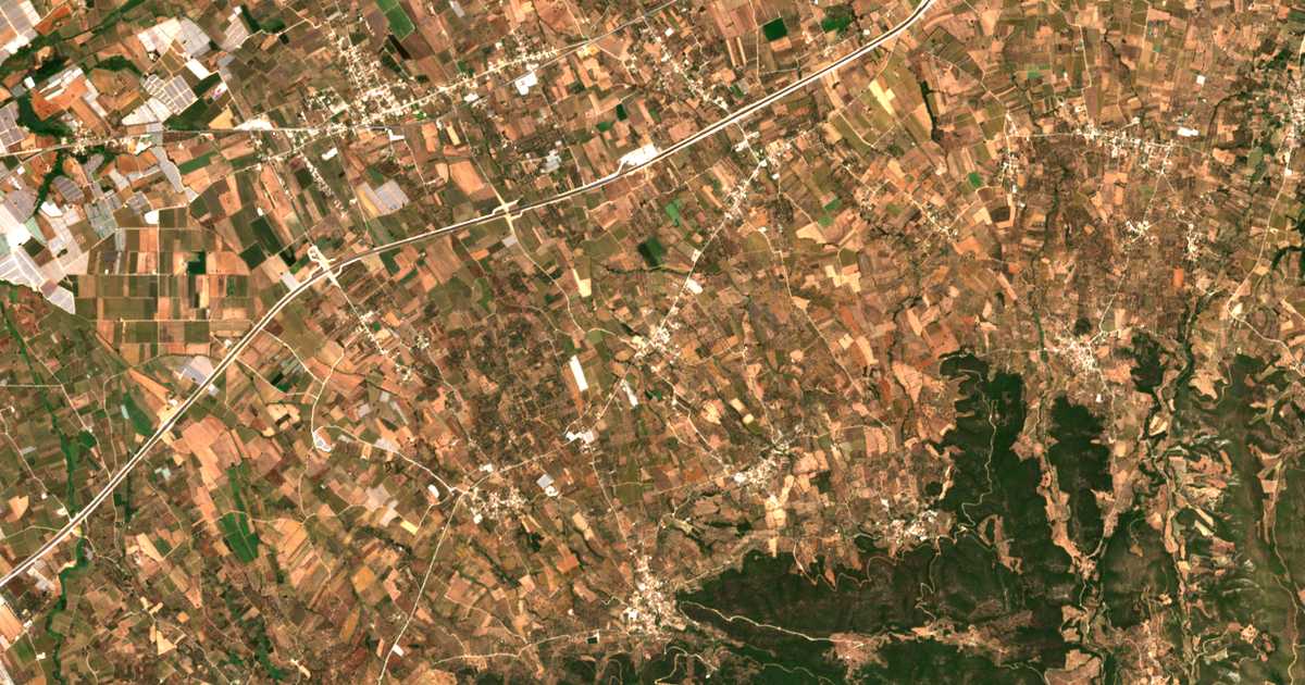 Satellitenkarte von Gioulaíika