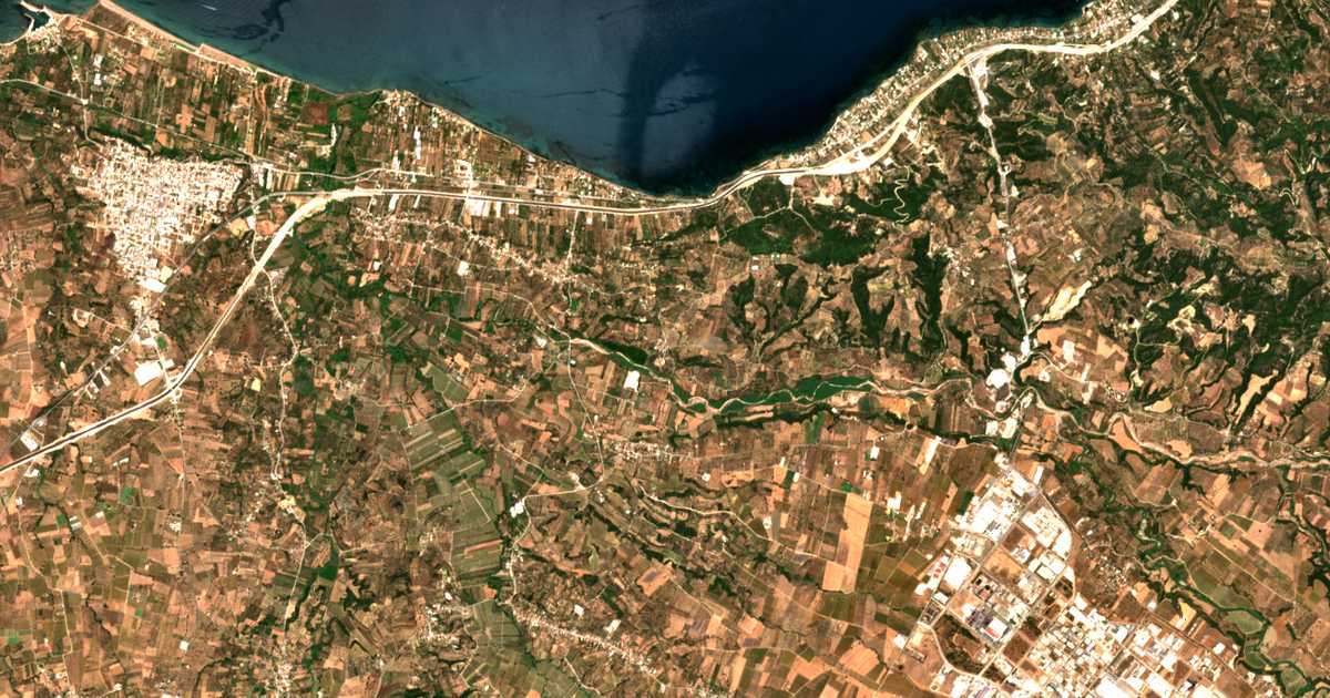 Satellitenkarte von Kamenítsa