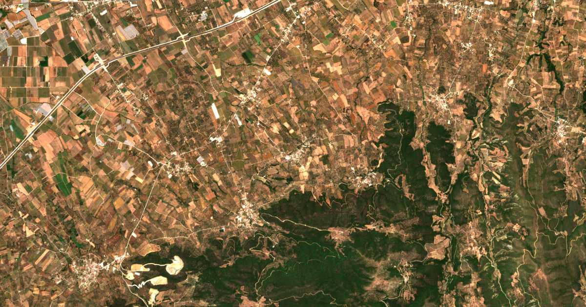 Satellitenkarte von Mýrtos