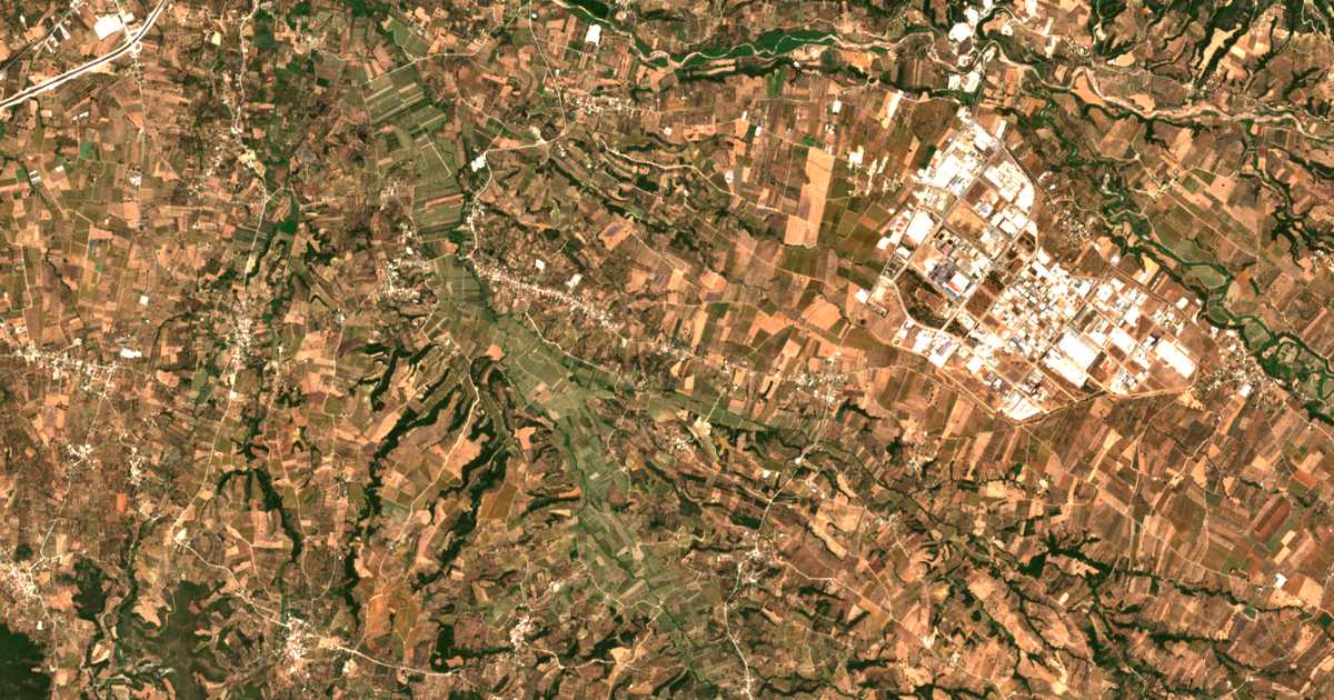 Satellitenkarte von Thomaíika