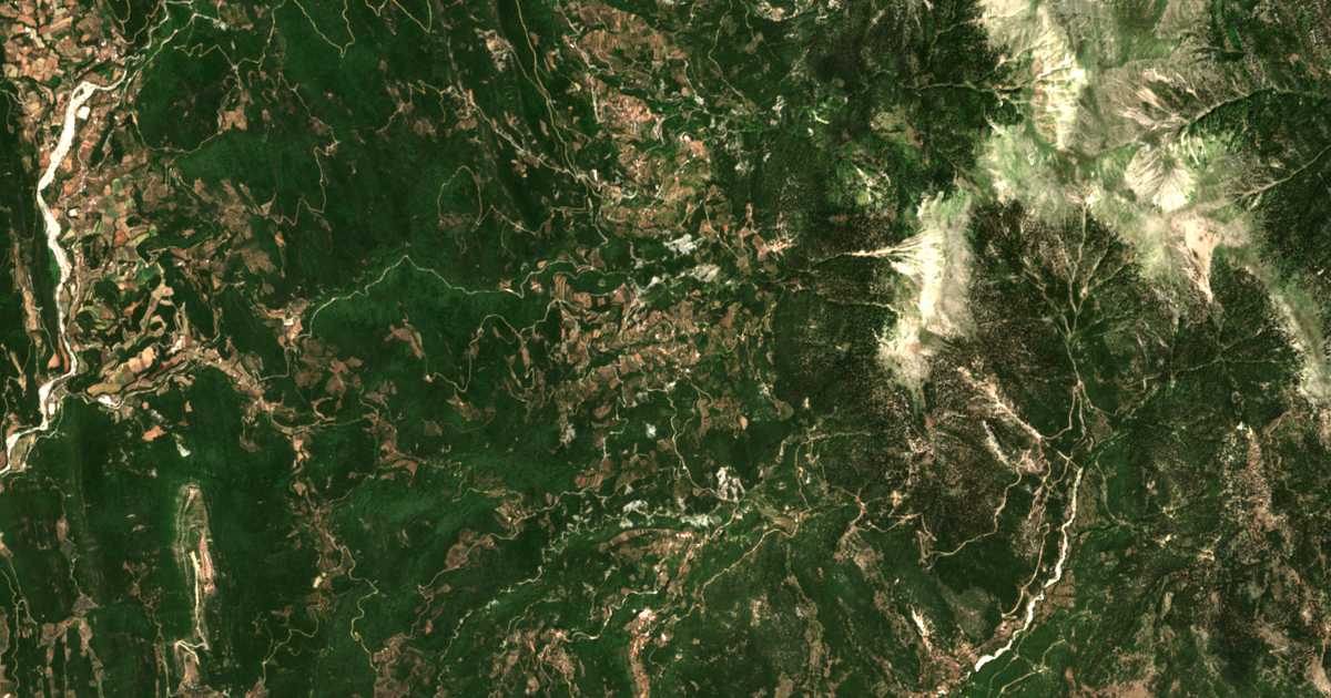 Satellitenkarte von Agía Varvára