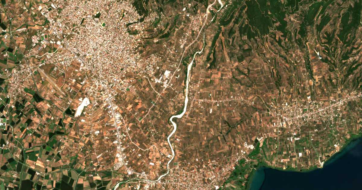 Satellitenkarte von Akropótamos