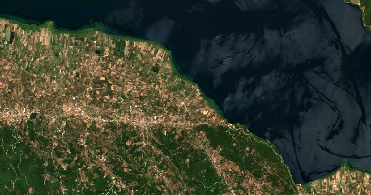Satellitenkarte von Dafniás
