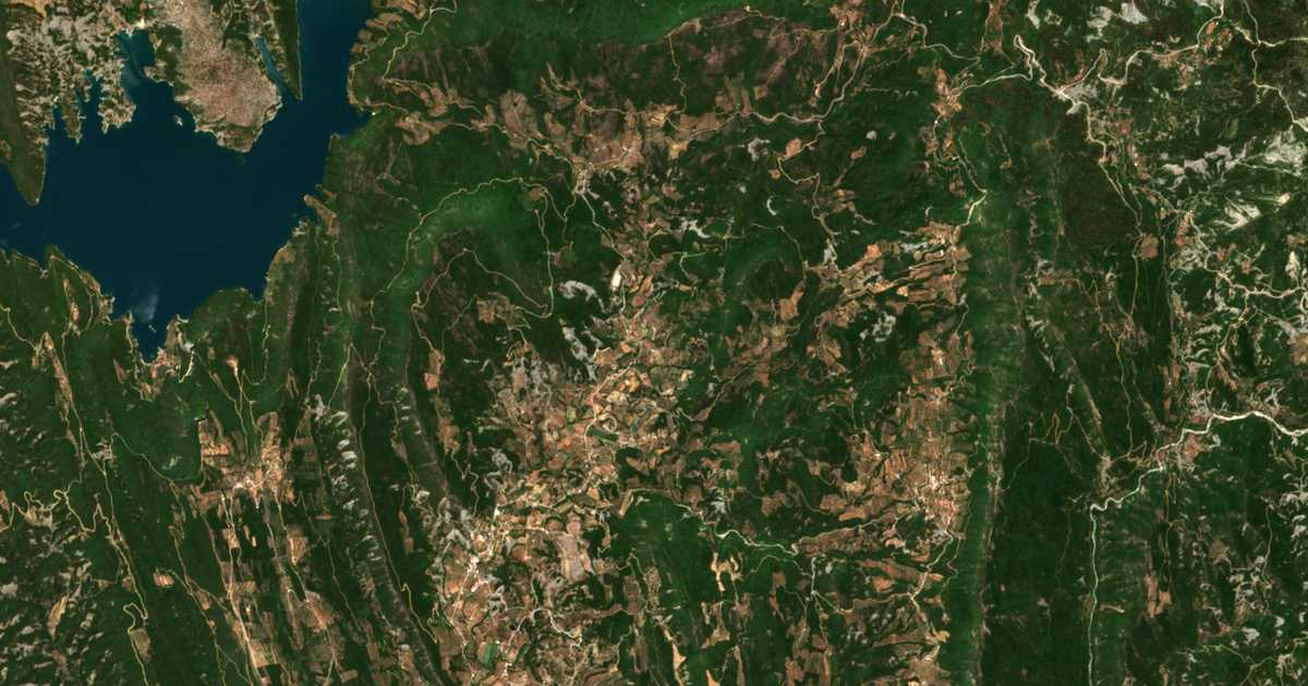 Satellitenkarte von Kelanítis
