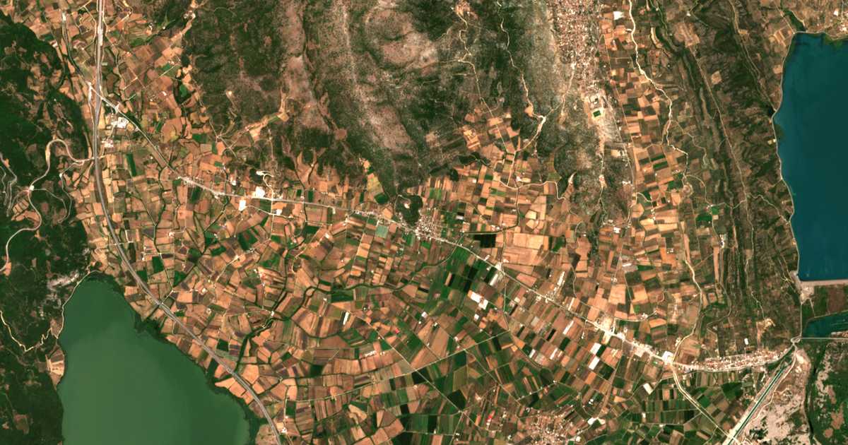 Satellitenkarte von Kypséli