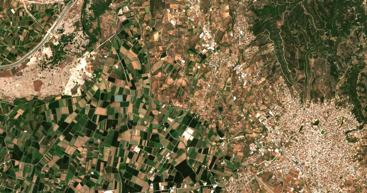 Satellitenkarte von Megáli Chóra