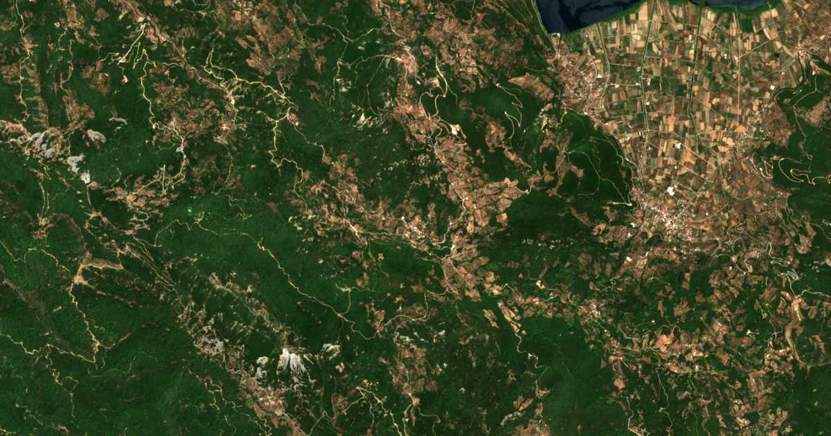Satellitenkarte von Mesárista