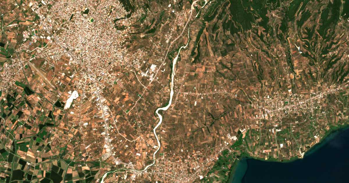 Satellitenkarte von Néa Avórani