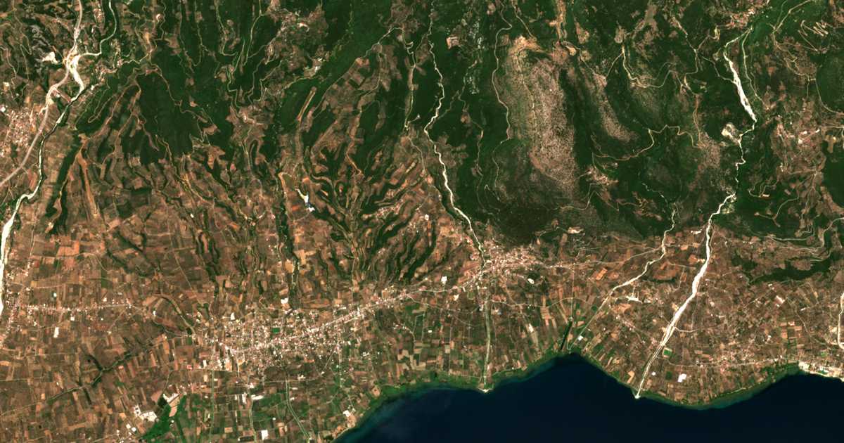 Satellitenkarte von Tragána