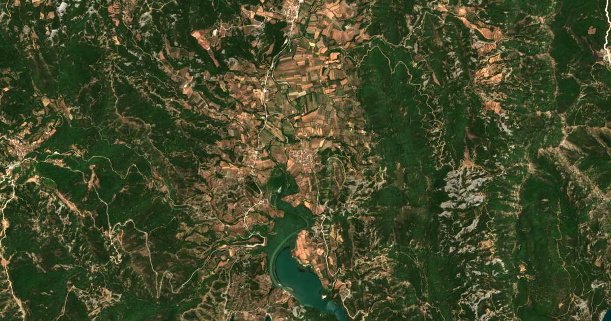 Satellitenkarte von Amorgianoí