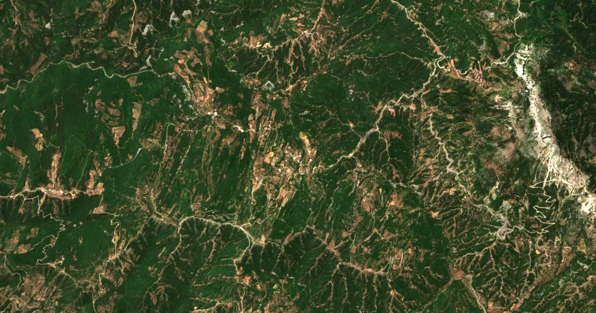 Satellitenkarte von Chrysopigí