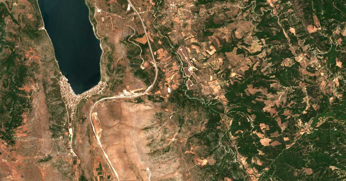 Satellitenkarte von Falangiás