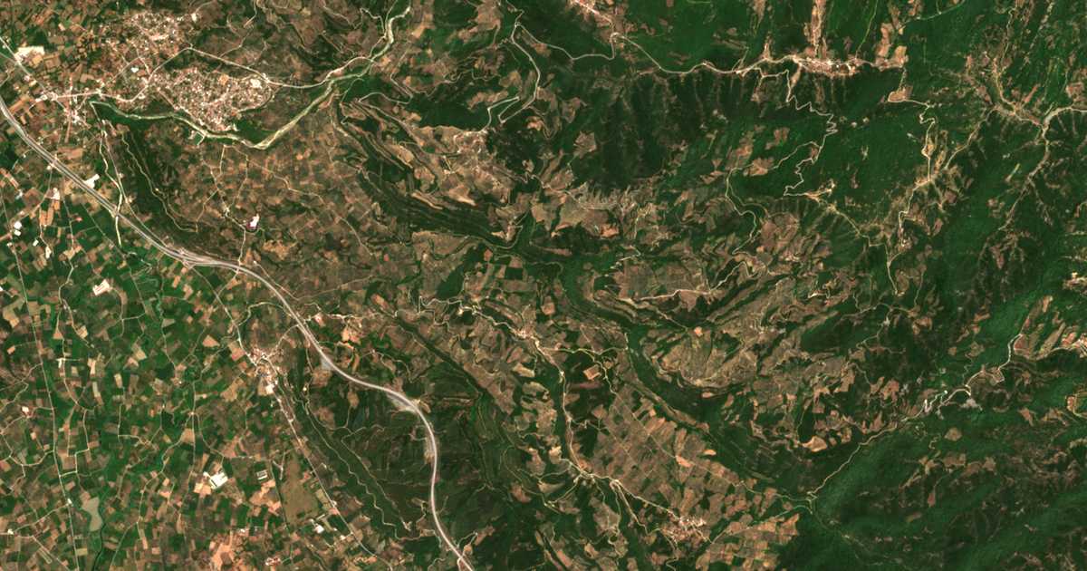 Satellitenkarte von Kastriótissa