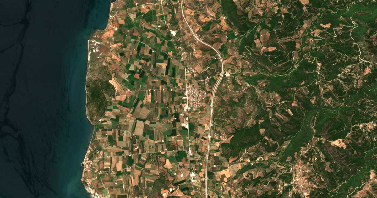 Satellitenkarte von Kríkellos