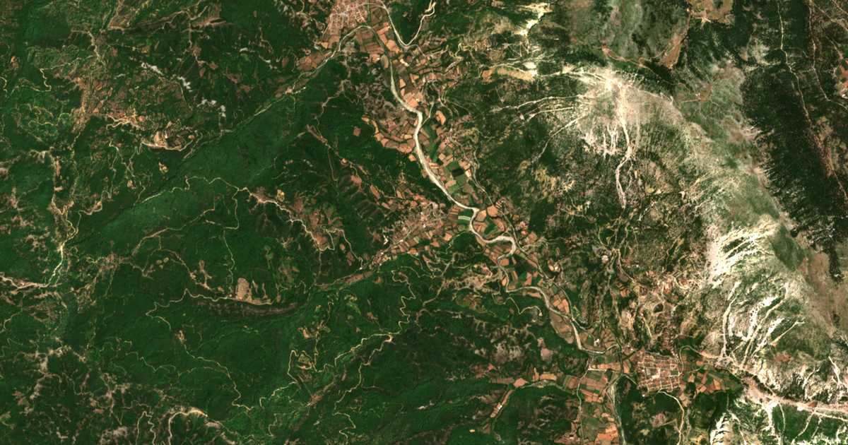 Satellitenkarte von Néon Agrídion
