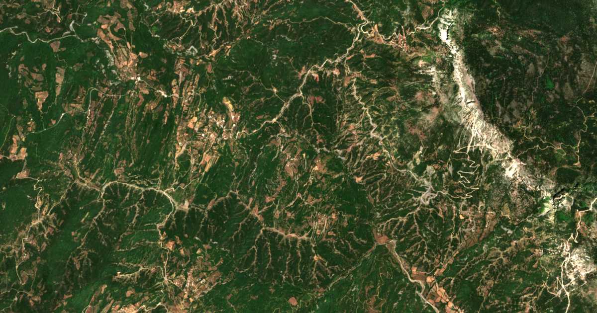 Satellitenkarte von Petsália