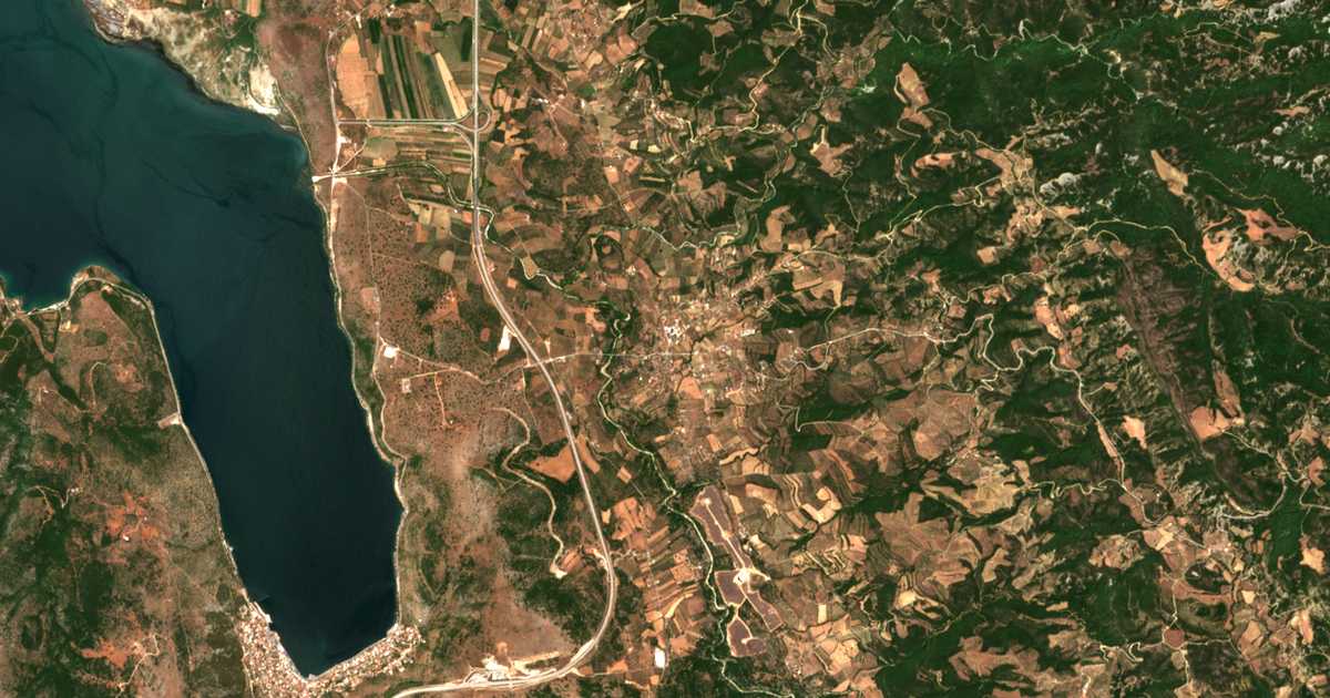 Satellitenkarte von Sardínia