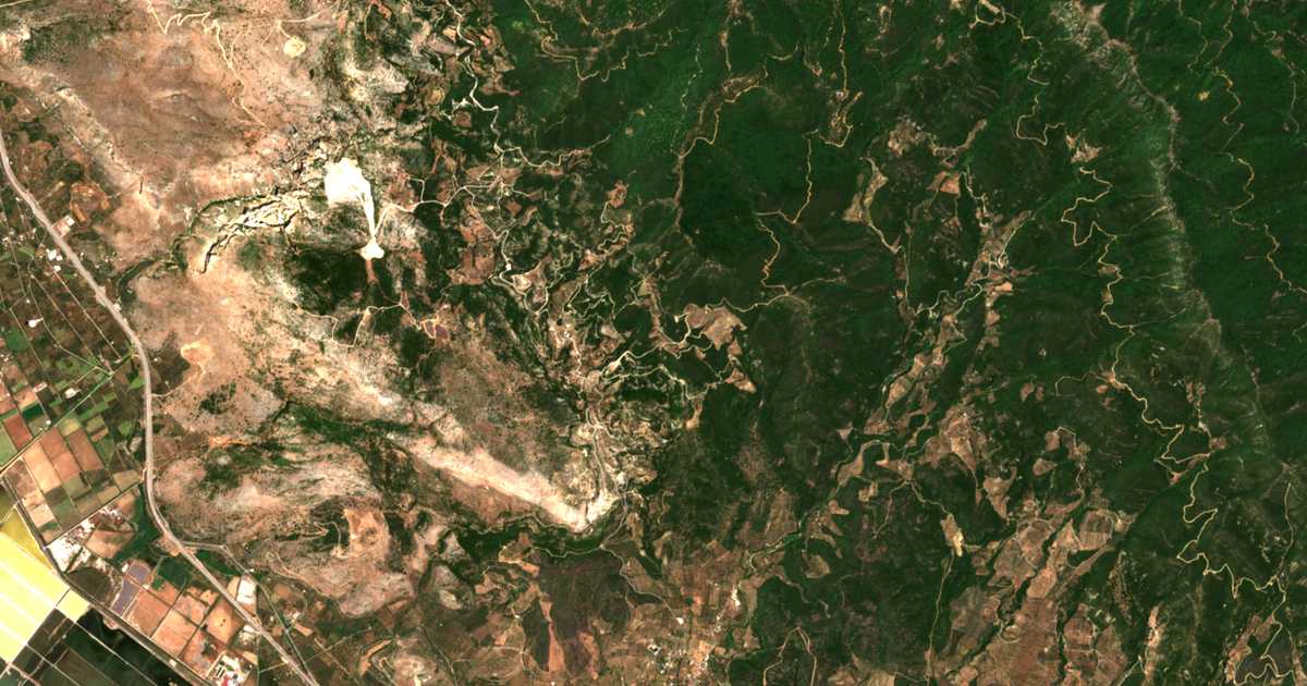 Satellitenkarte von Káto Rétsina