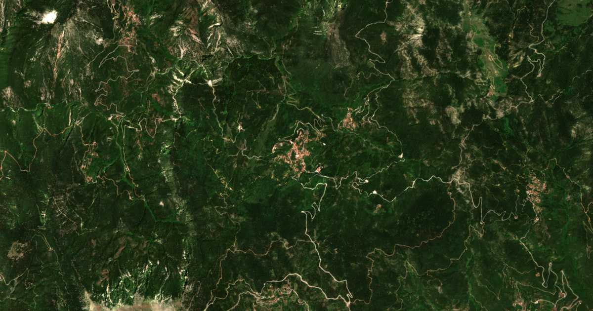 Satellitenkarte von Áno Chóra