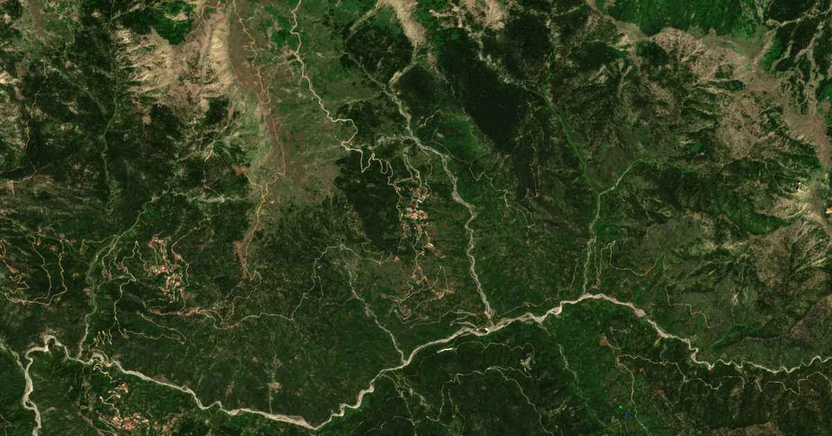 Satellitenkarte von Gramméni Oxyá