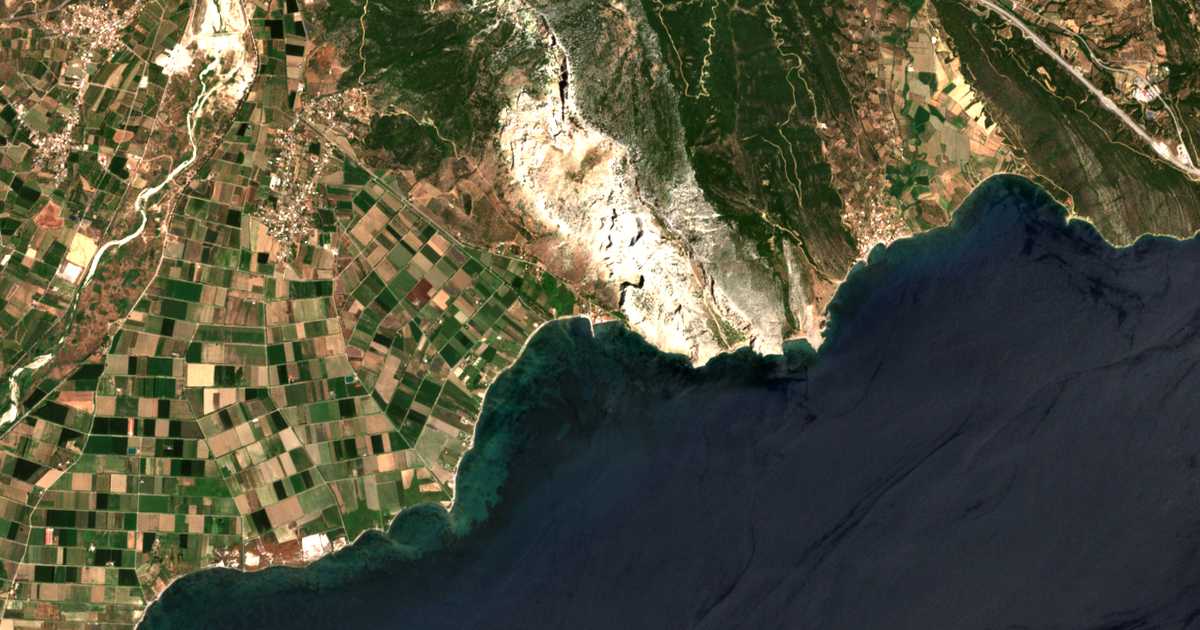 Satellitenkarte von Kryonérion