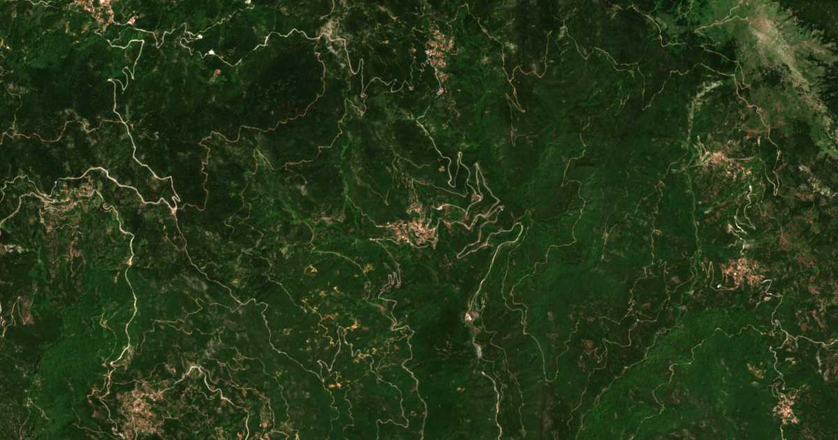 Satellitenkarte von Terpsithéa