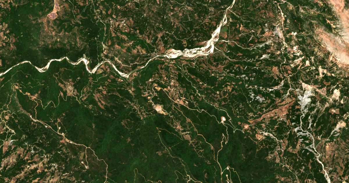 Satellitenkarte von Vlachomándra