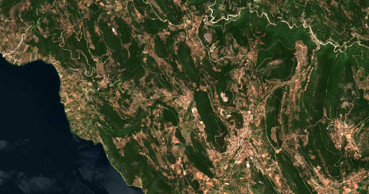 Satellitenkarte von Agía Sofía