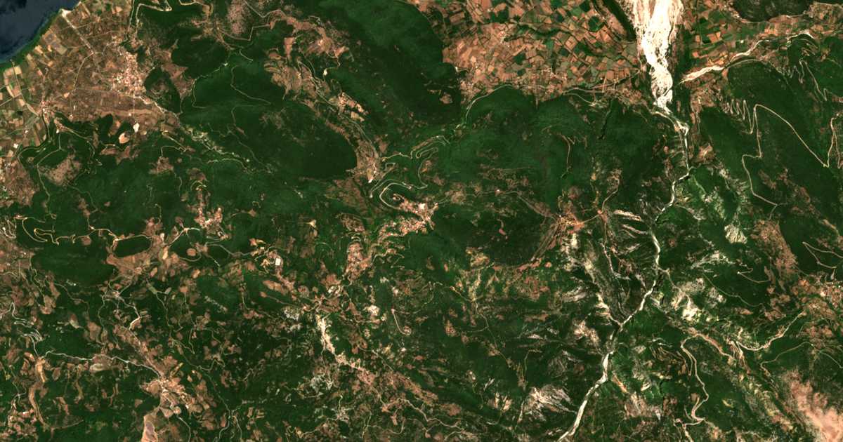 Satellitenkarte von Análipsis