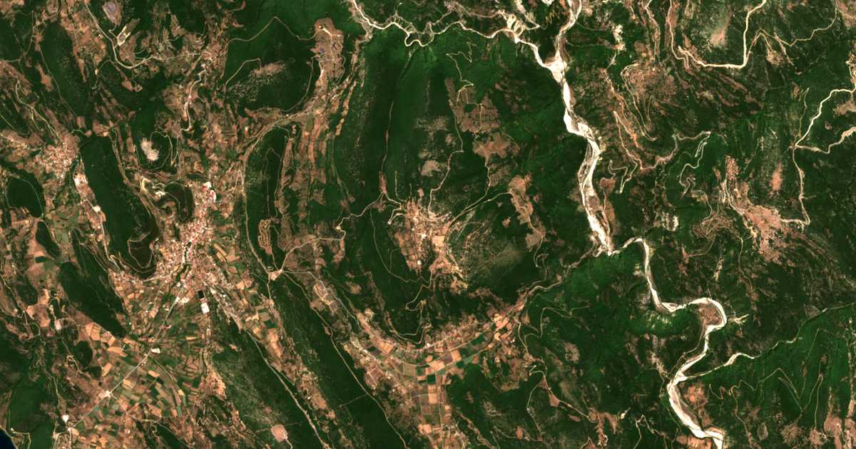 Satellitenkarte von Chrysovítsa