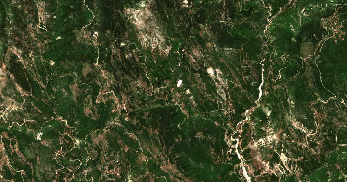Satellitenkarte von Koskinás