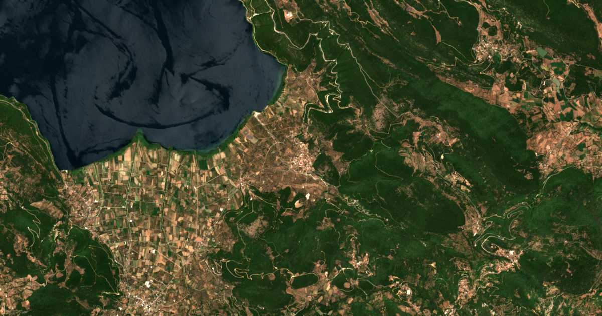 Satellitenkarte von Sitarálona