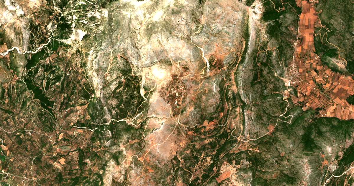 Satellitenkarte von Archontochórion