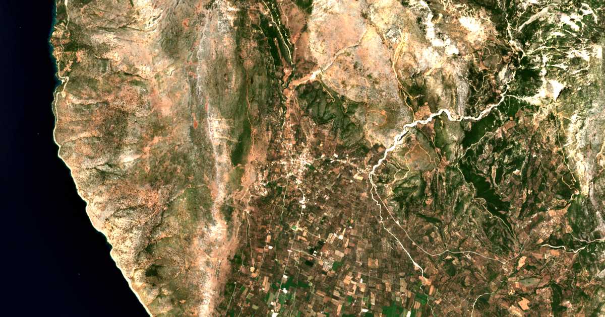 Satellitenkarte von Kandíla