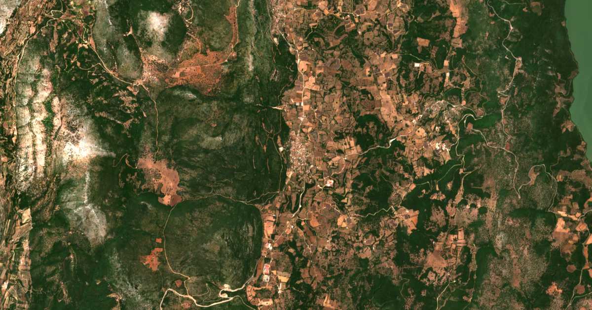 Satellitenkarte von Machairás