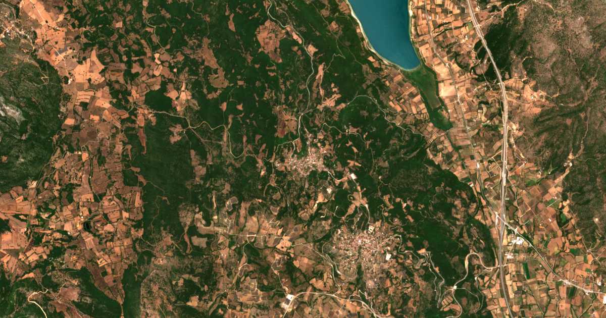 Satellitenkarte von Pappadátos