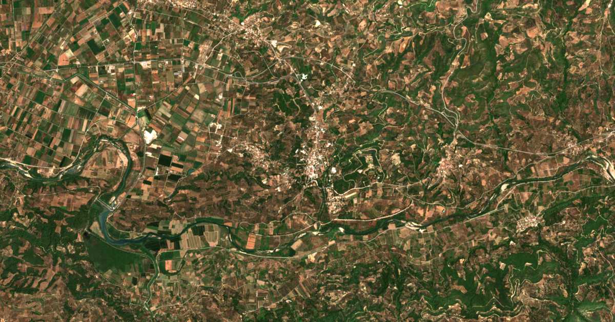Satellitenkarte von Archea Olymbia