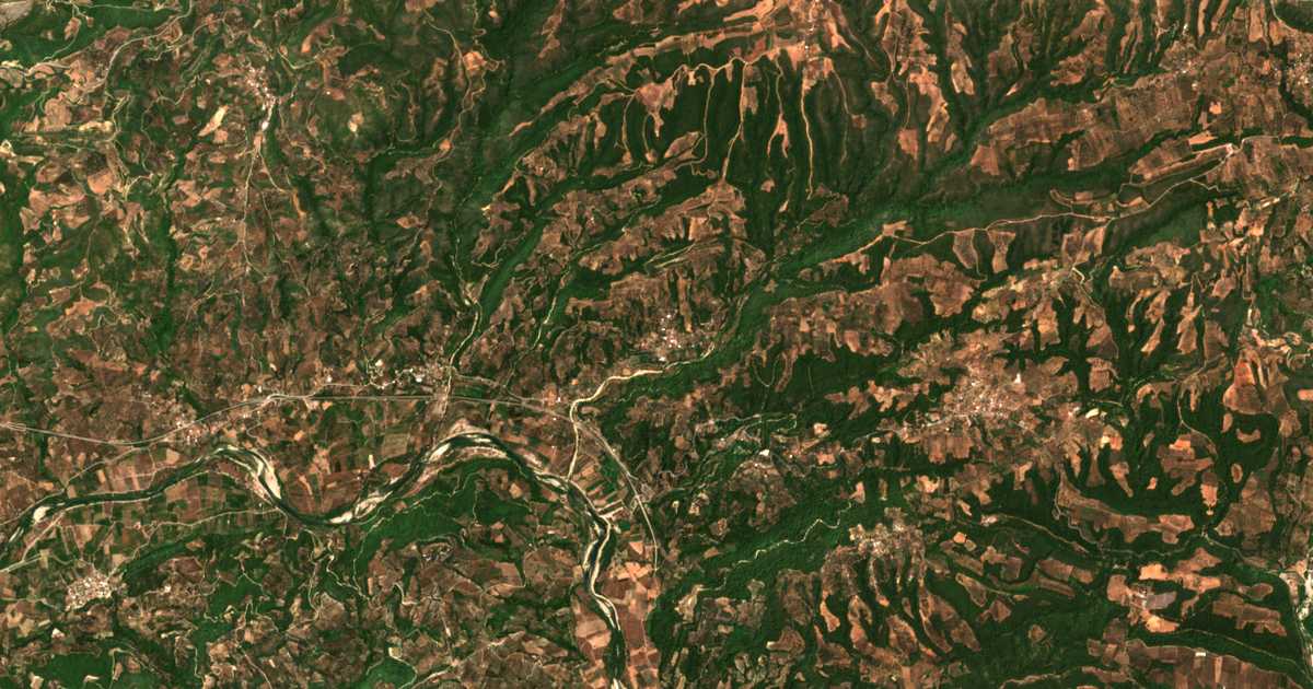 Satellitenkarte von Kámena